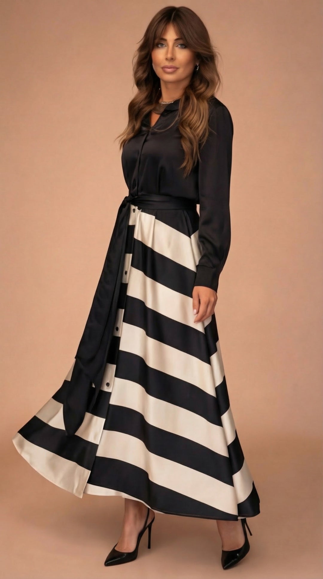 Mila™ | Striped Maxi Dress