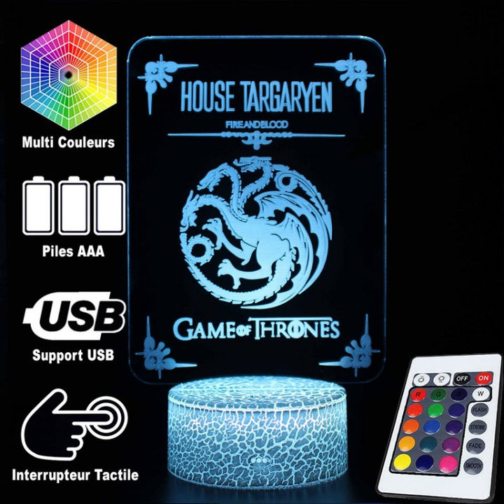 BowLift | 3D Lamp Game Of Thrones House Targaryen
