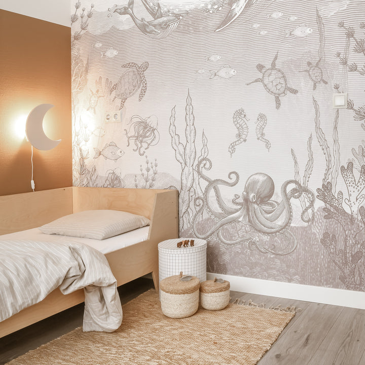 BowLift | Wooden Moon-Shaped Night Light for Kids