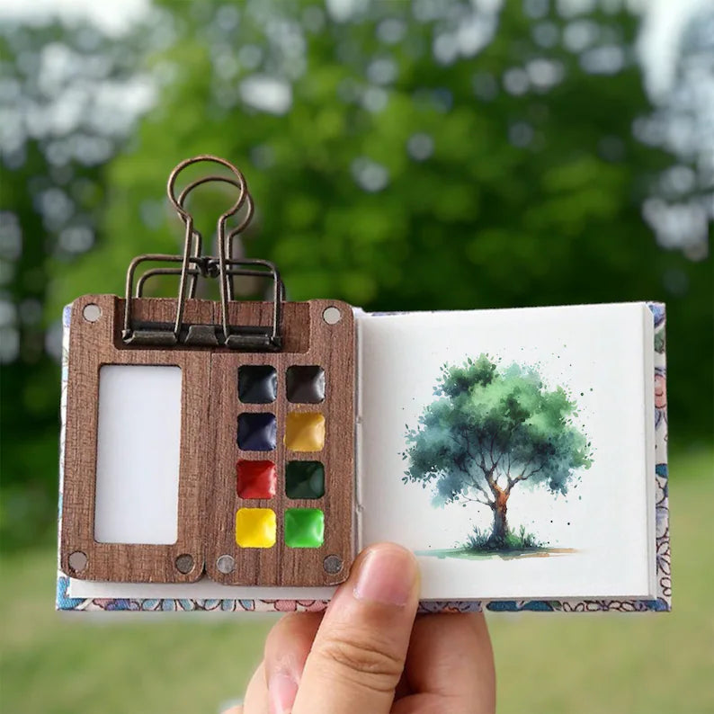 Azura | Mobile Watercolor Paint Box Set with 24 Colors