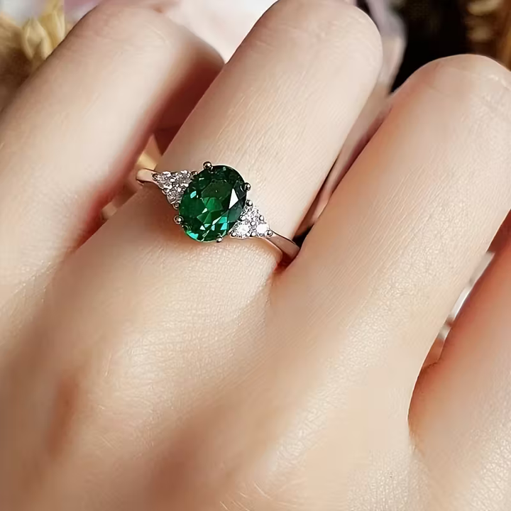 Emerald Promise Ring