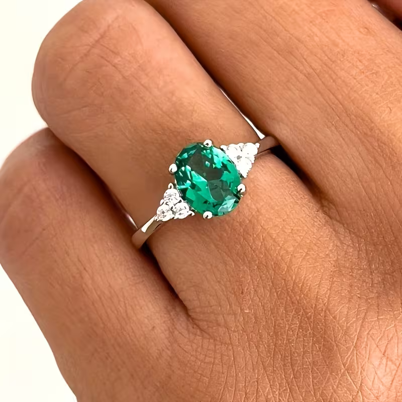 Emerald Promise Ring
