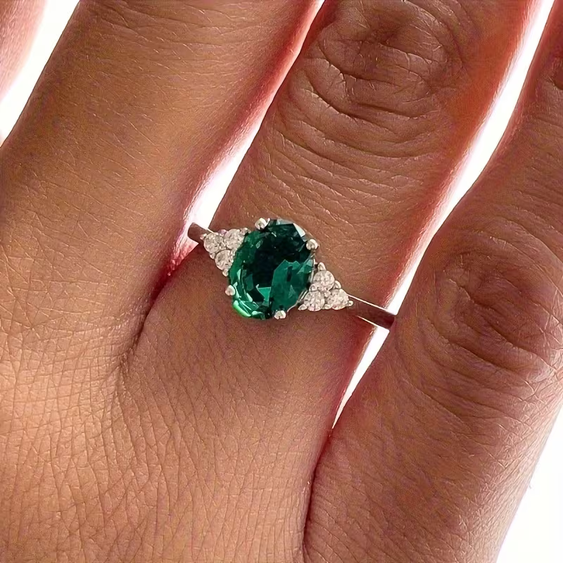 Emerald Promise Ring