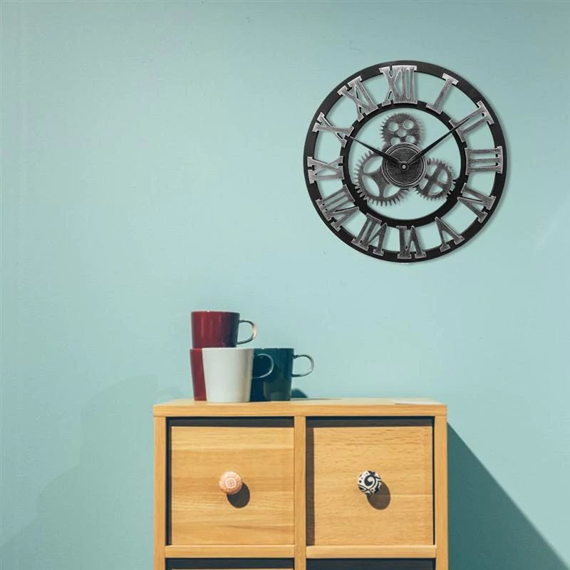 BowLift | Wall clock in industrial style
