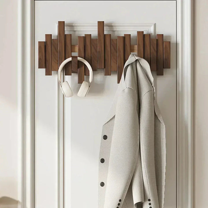 Azura | Wall coat rack made of wood piano – Practical and elegant for organizing your entryway