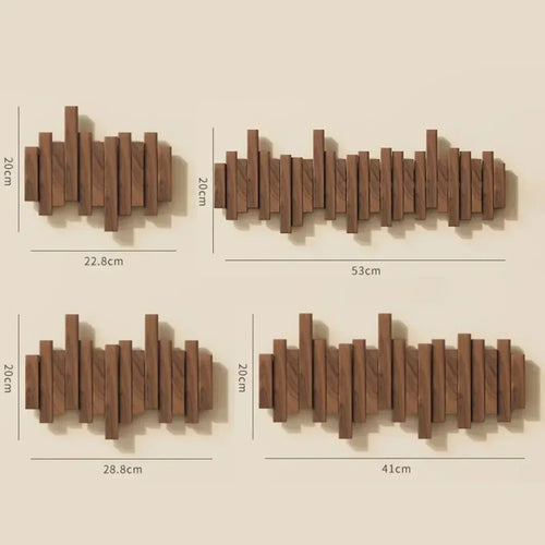 Azura | Wall coat rack made of wood piano – Practical and elegant for organizing your entryway