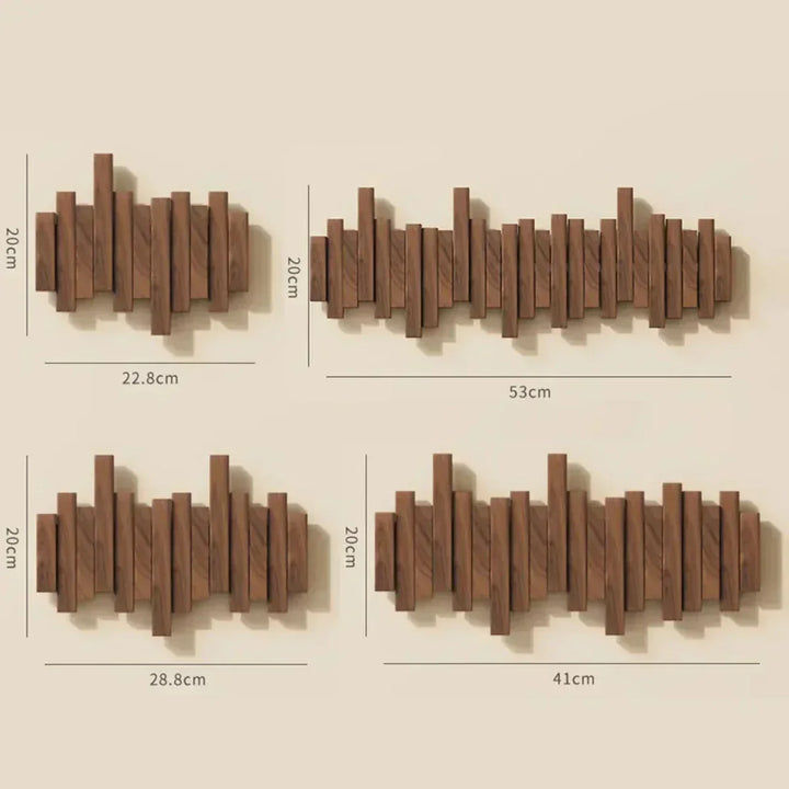 Azura | Wall coat rack made of wood piano – Practical and elegant for organizing your entryway