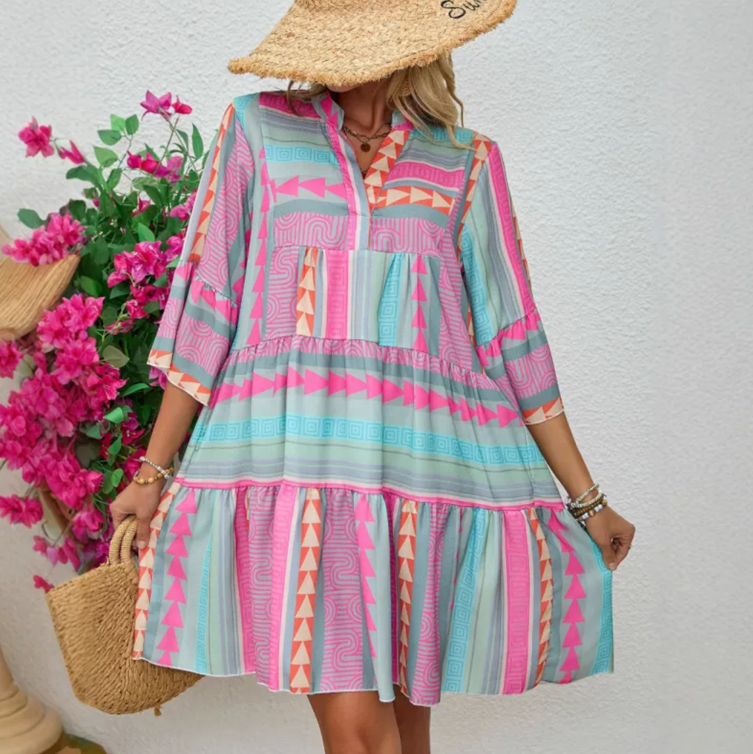Aurora | V-Neck A-Line Beach Dress (Almost sold out)