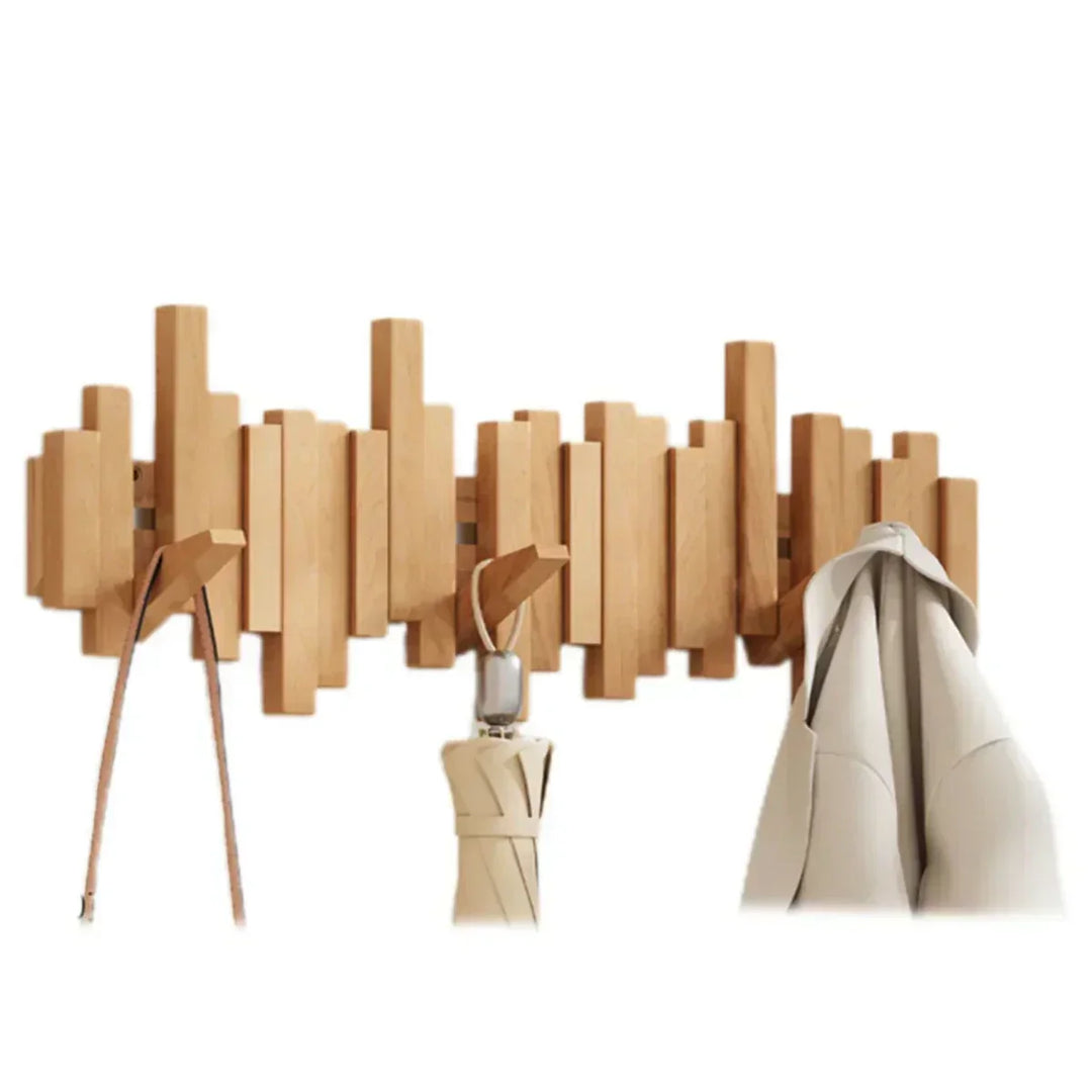 Azura | Wall coat rack made of wood piano – Practical and elegant for organizing your entryway