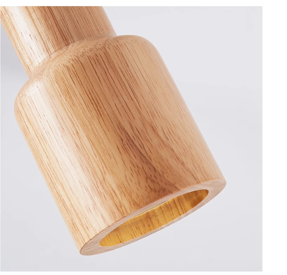 BowLift | Scandinavian Wooden Pendant Light – Minimalist Design for Living Room and Bedroom | Natural Wood Look