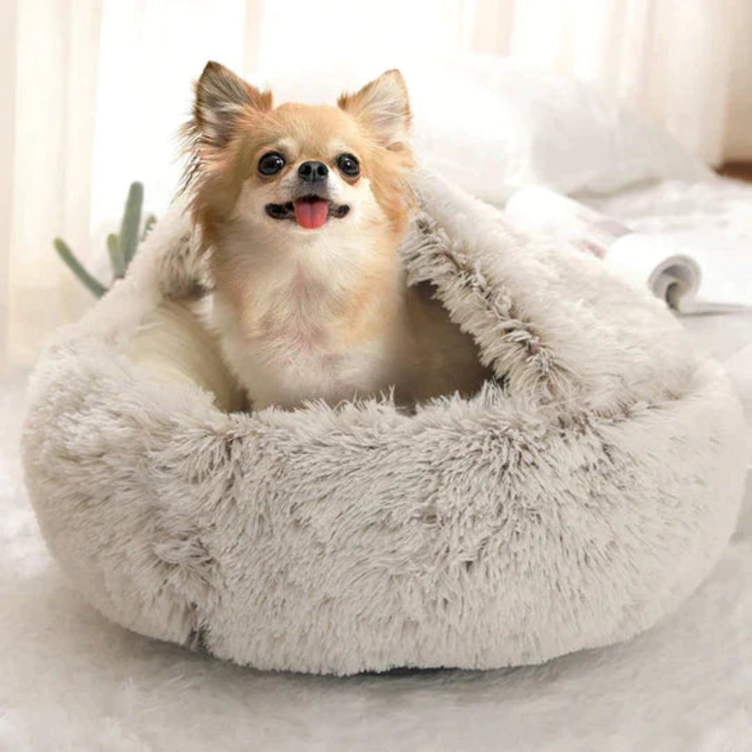 Azura | Cozy Cave Pet Bed | Calming & Comfortable Dog Bed for Deep Relaxation