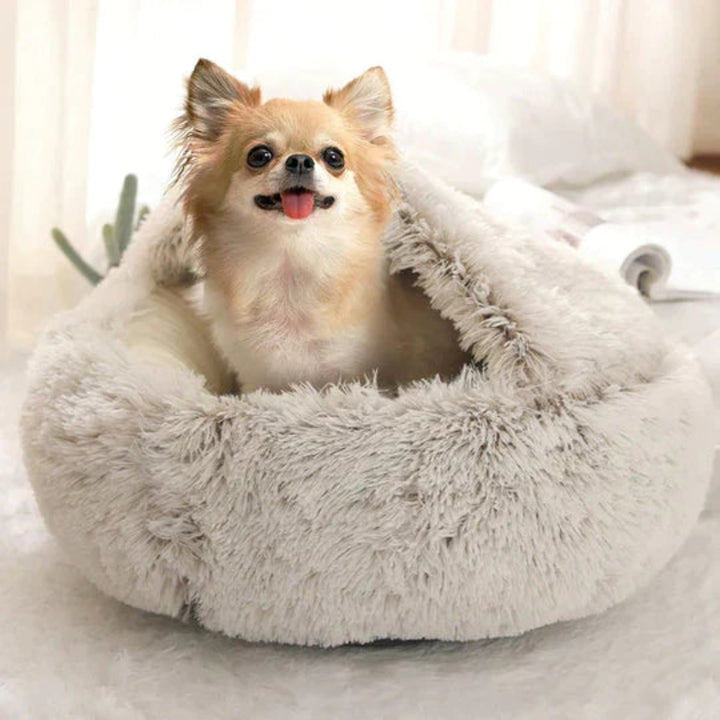 Azura | Cozy Cave Pet Bed | Calming & Comfortable Dog Bed for Deep Relaxation