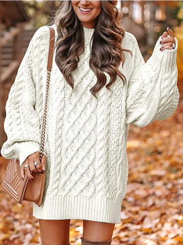 Chloé – Twisted Knit Sweater Dress