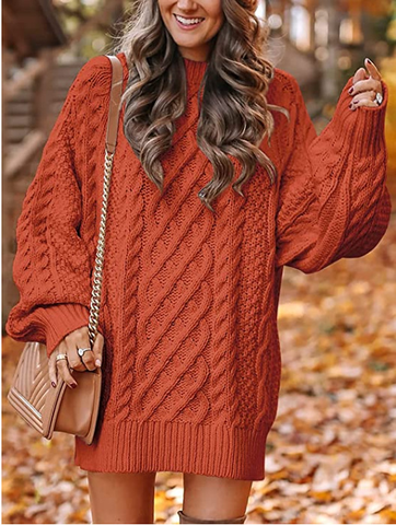 Chloé – Twisted Knit Sweater Dress