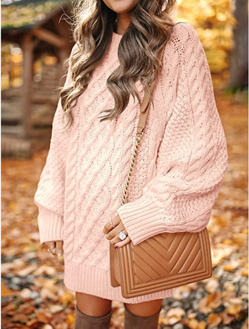 Chloé – Twisted Knit Sweater Dress