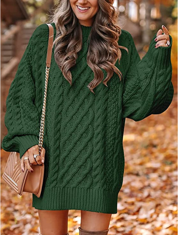Chloé – Twisted Knit Sweater Dress