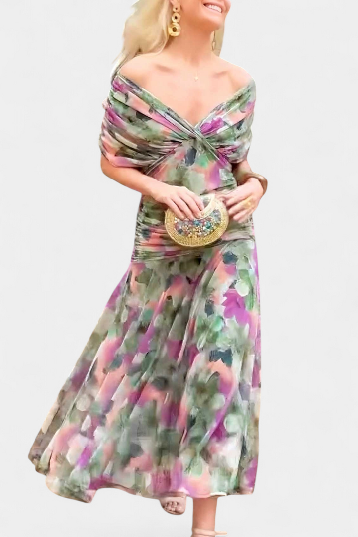Hayden Laluna® | Elegant Dress With V-Neckline