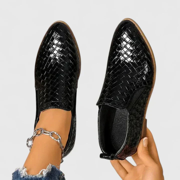 ABBY – CHIC WOVEN ANKLE BOOTIE