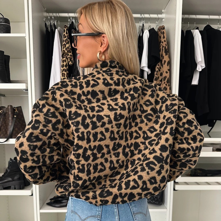 Elodie | Stylish Leopard Print Jacket