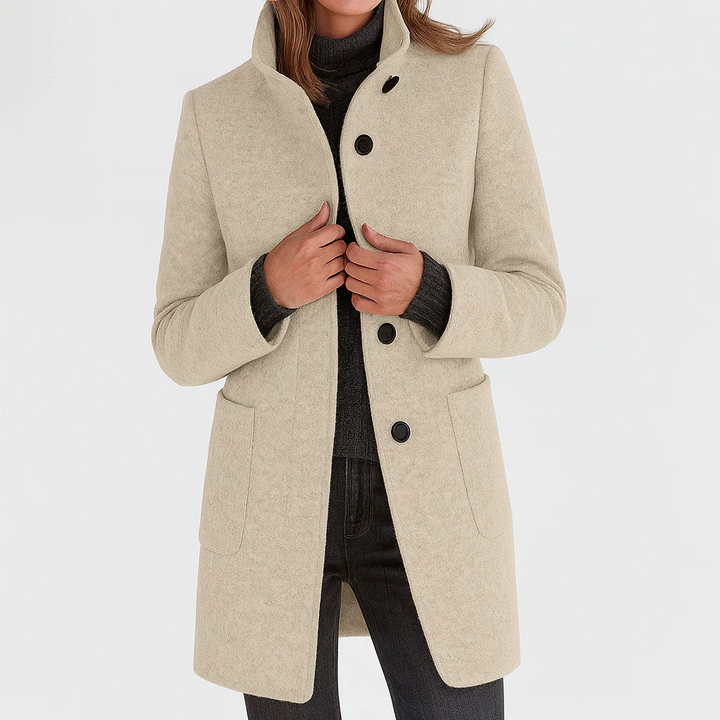 Valentina - Women's Comfortable Jacket with High Collar