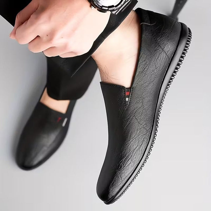 JASON – CLASSIC SLIP-ON LEATHER LOAFERS
