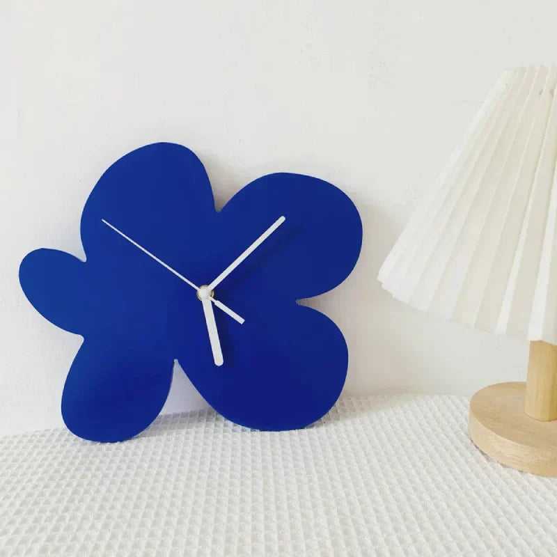 BowLift | Small Blue Geometric Wall Clock