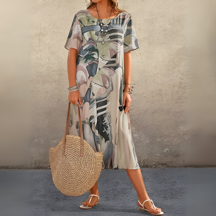 JOELLE | FLORAL DRESS IN A LIGHT AND ELEGANT STYLE