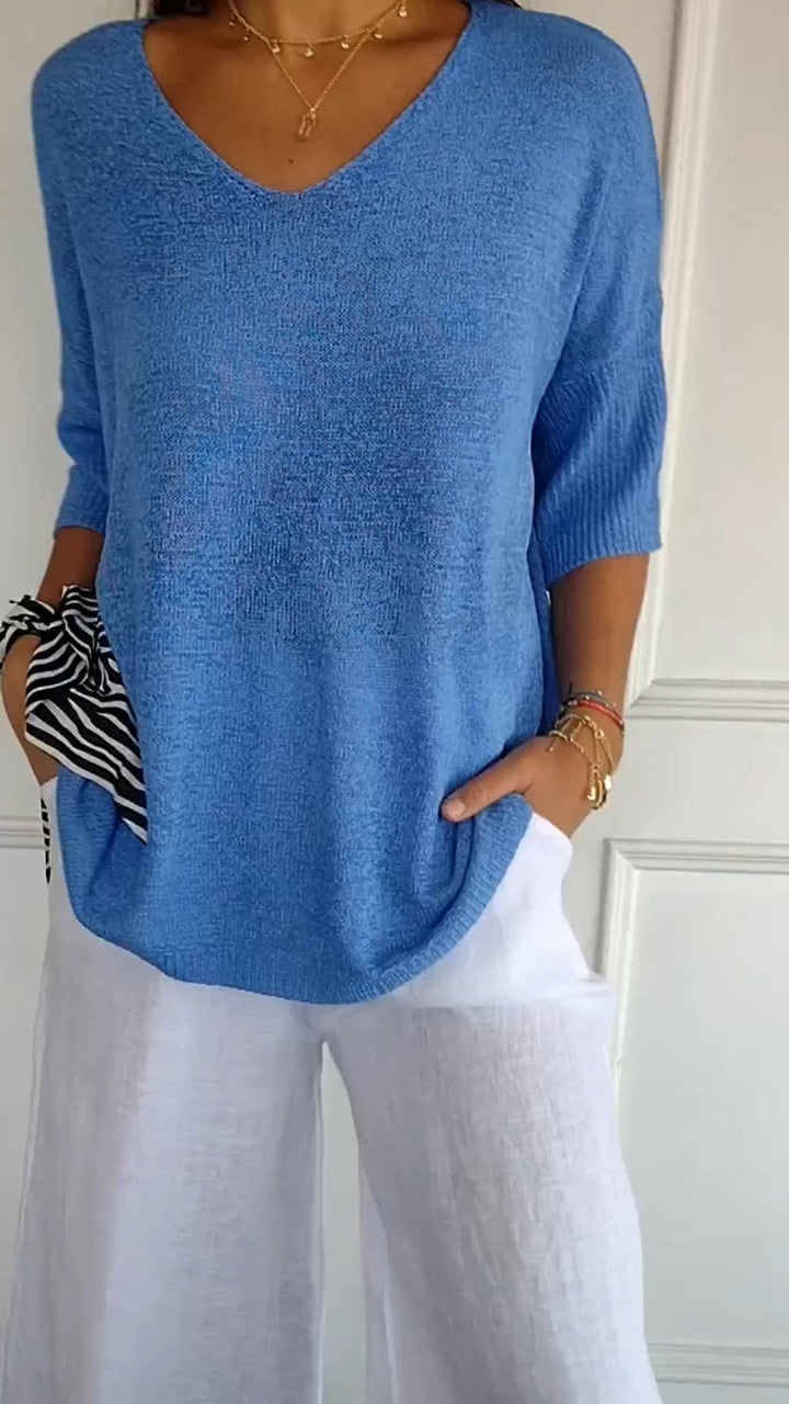 Amanda | Casual Knit Blouse