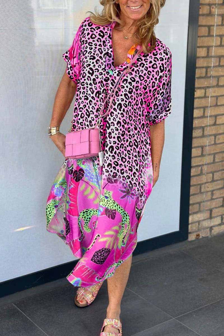 LENA – WILD TROPIC SHIRT DRESS