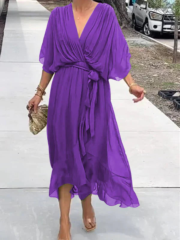 Ulani | V-Neck Flowy Dress