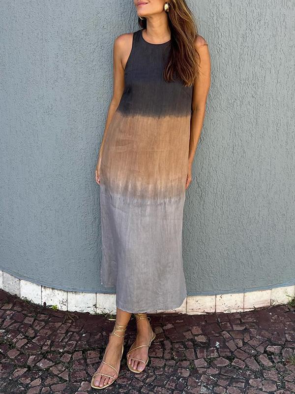 Lysette - Stylish Print Maxi Dress