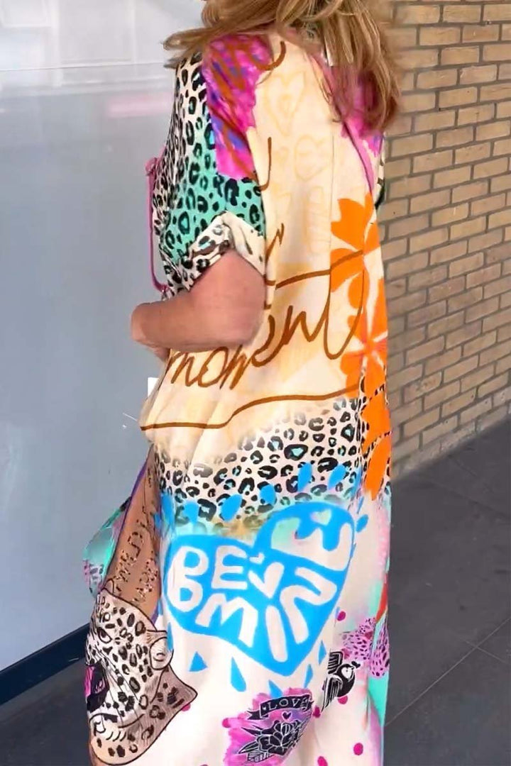 LENA – WILD TROPIC SHIRT DRESS
