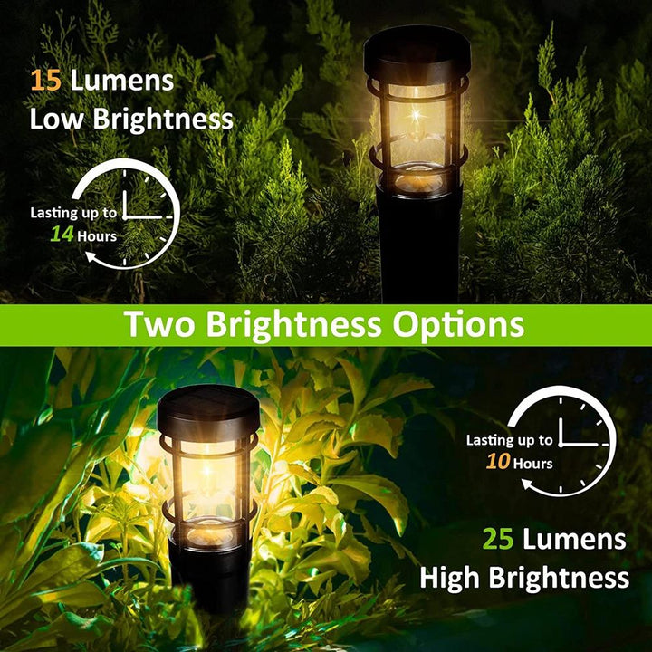 BowLift | Solar path lights, solar outdoor lights up to 14 hrs. Outdoor waterproof, IP65 waterproof solar garden lights for paths walkways