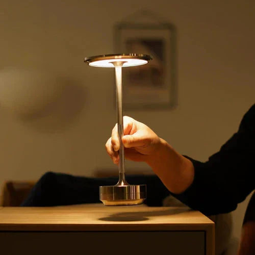 BowLift | Table lamp gold metal wireless LED light