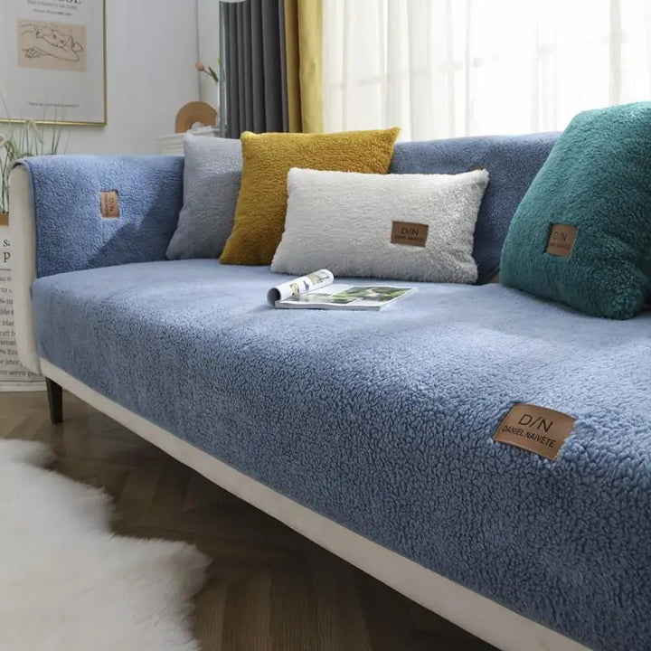 BowLift | Waterproof Thick Fuzzy Sherpa Fleece Non-slip Sofa Cover