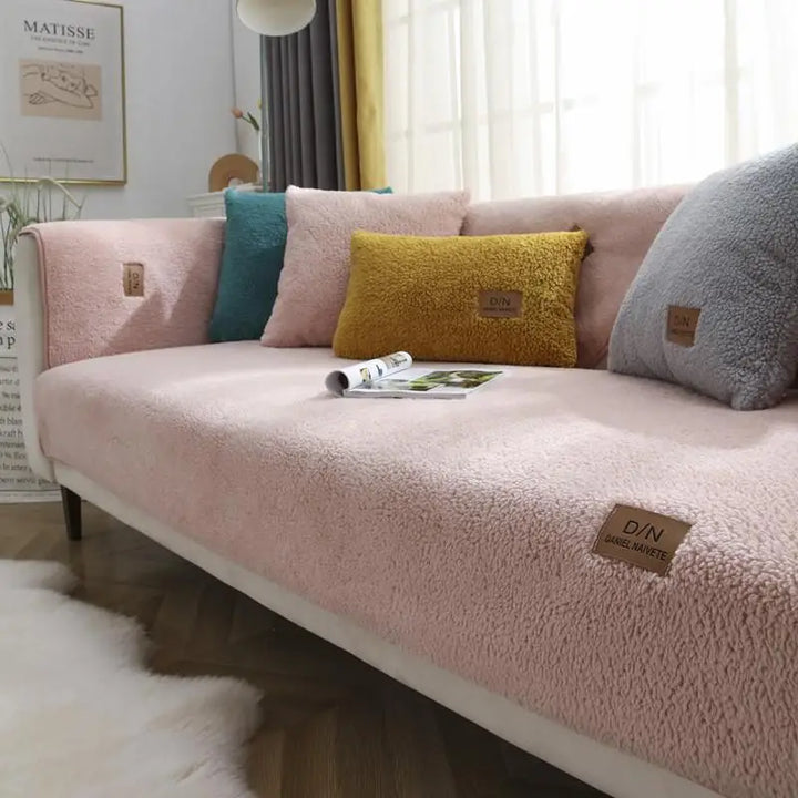 BowLift | Waterproof Thick Fuzzy Sherpa Fleece Non-slip Sofa Cover