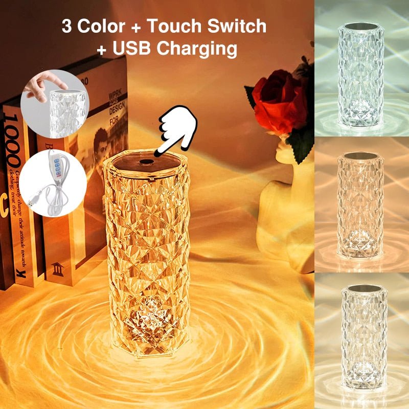 BowLift | LED Crystal Table Lamp