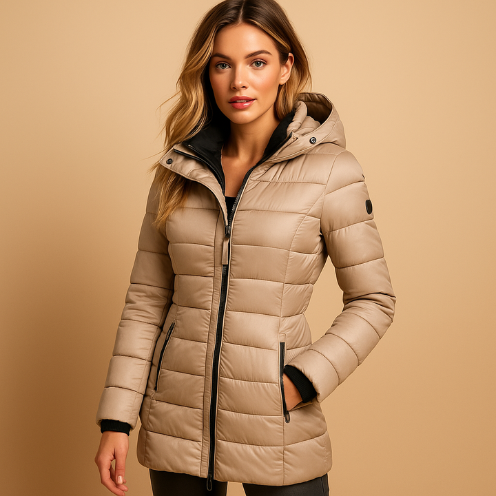 LUCIA – QUILTED HOODED WINTER COAT