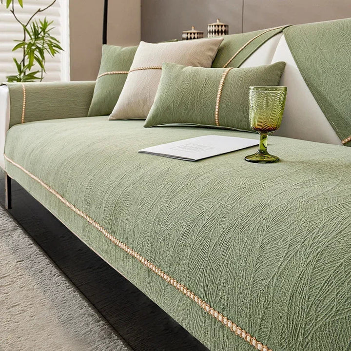BowLift | LinenLux Sofa Cover – Elegant Linen Look Protection for Clean and Stylish Living Rooms