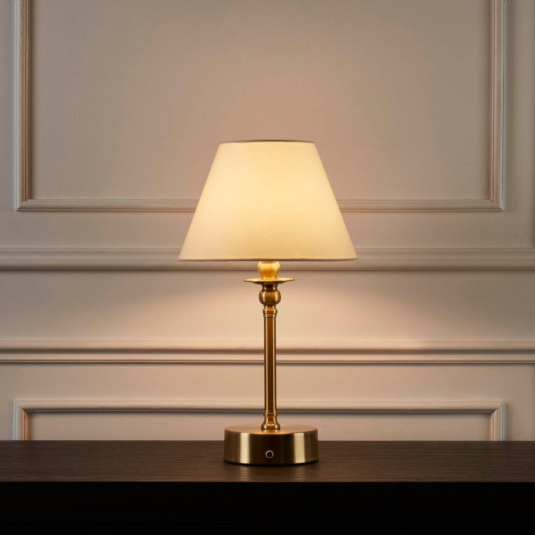 BowLift | Lucille Ornate LED Rechargeable Wireless Lamp - Brass