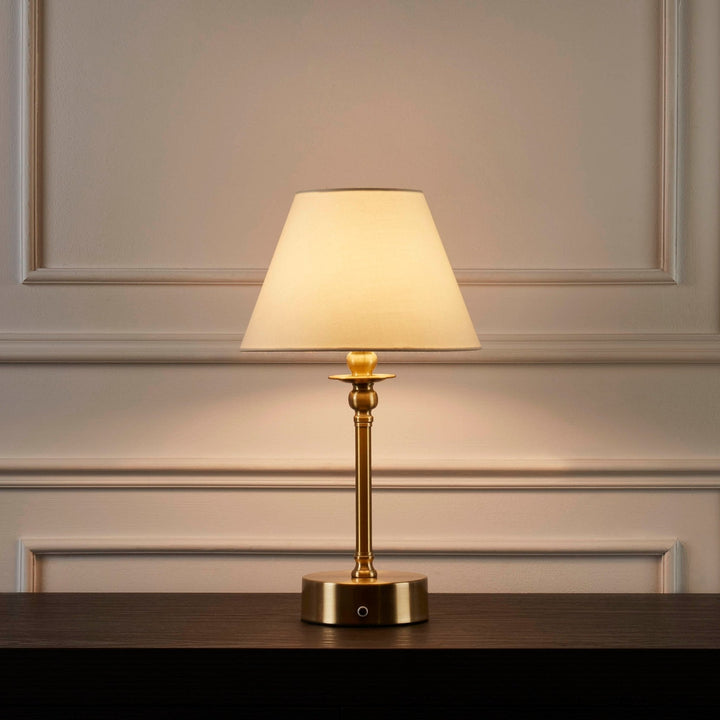 BowLift | Lucille Ornate LED Rechargeable Wireless Lamp - Brass