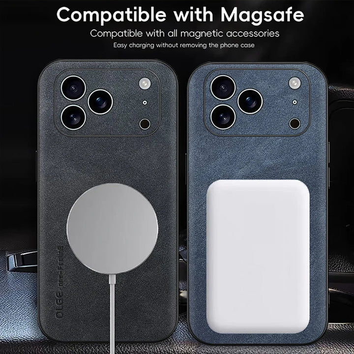 Azura | LUXEGUARD – Premium Leather Phone Case with MagSafe for iPhone