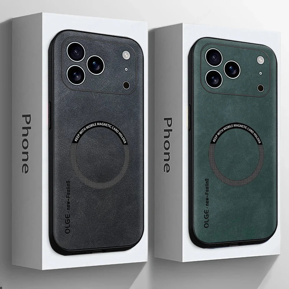 Azura | LUXEGUARD – Premium Leather Phone Case with MagSafe for iPhone