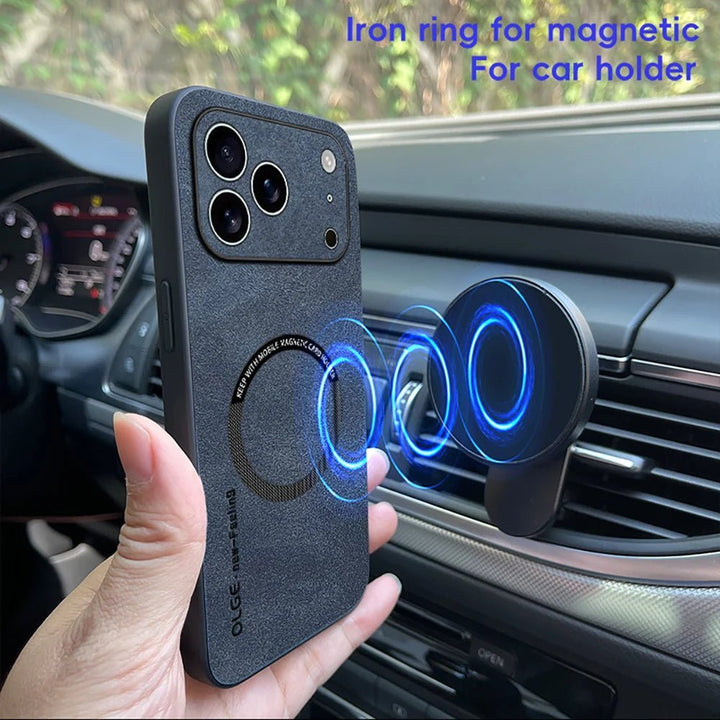 Azura | LUXEGUARD – Premium Leather Phone Case with MagSafe for iPhone