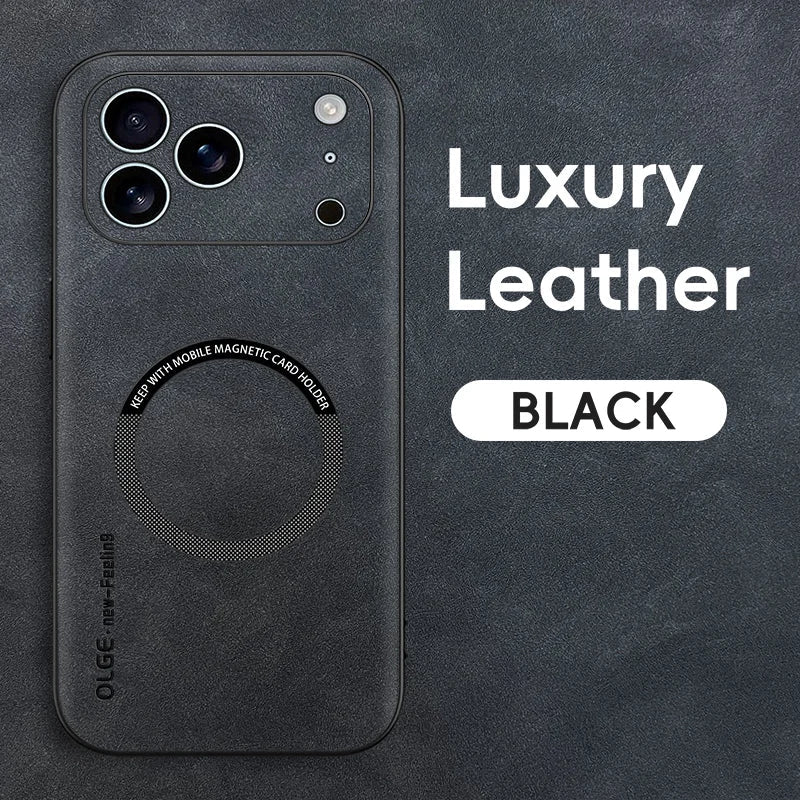 Azura | LUXEGUARD – Premium Leather Phone Case with MagSafe for iPhone
