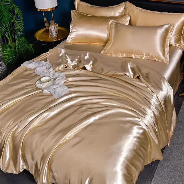BowLift | Luxurious Satin Duvet Cover - SilkSerenity