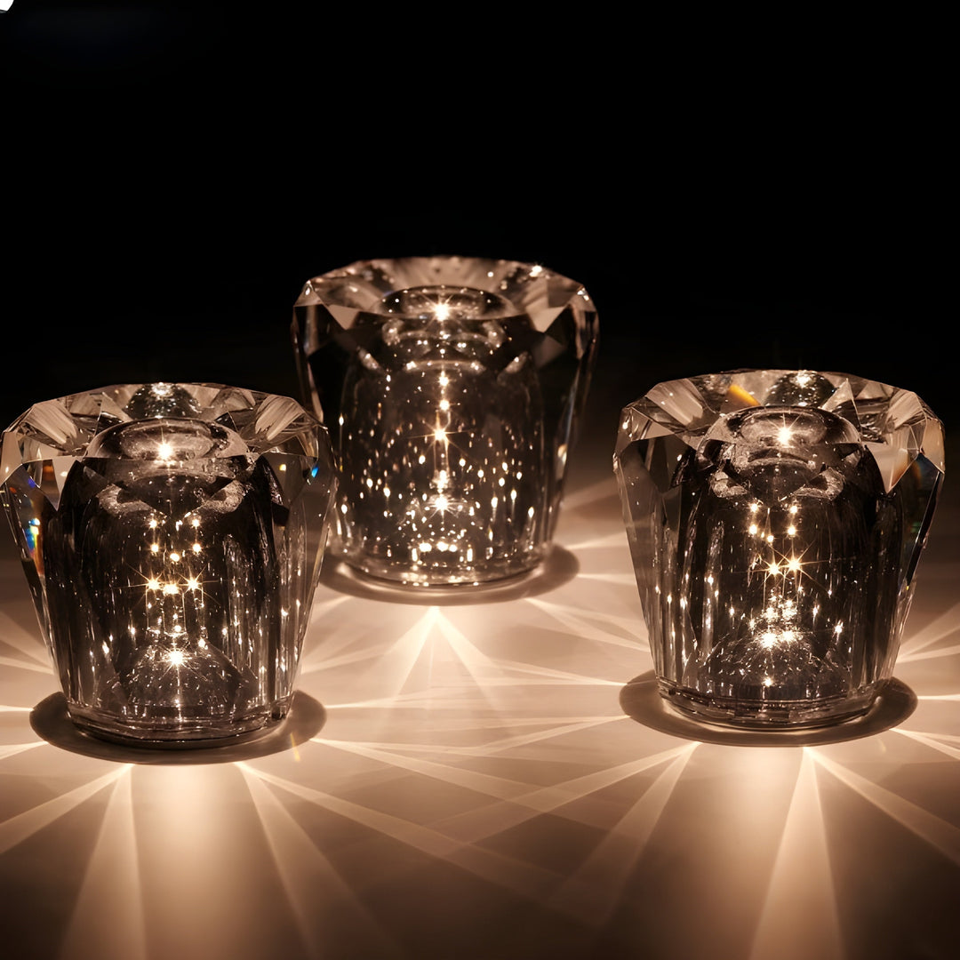 BowLift | Luxury Rechargeable Diamond Crystal Table Lamp - Lumière Diamond