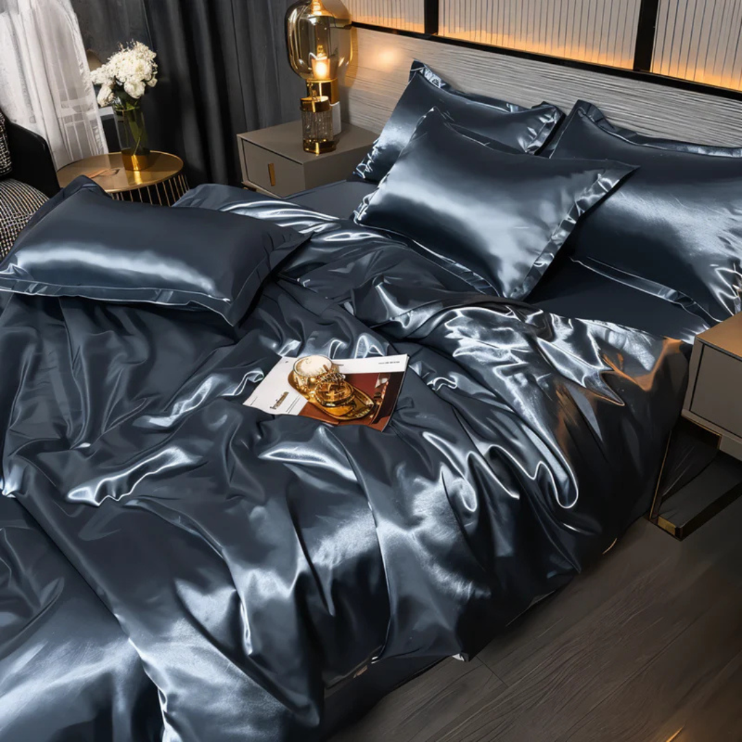 BowLift | Silk Satin Duvet Cover Bedding Set