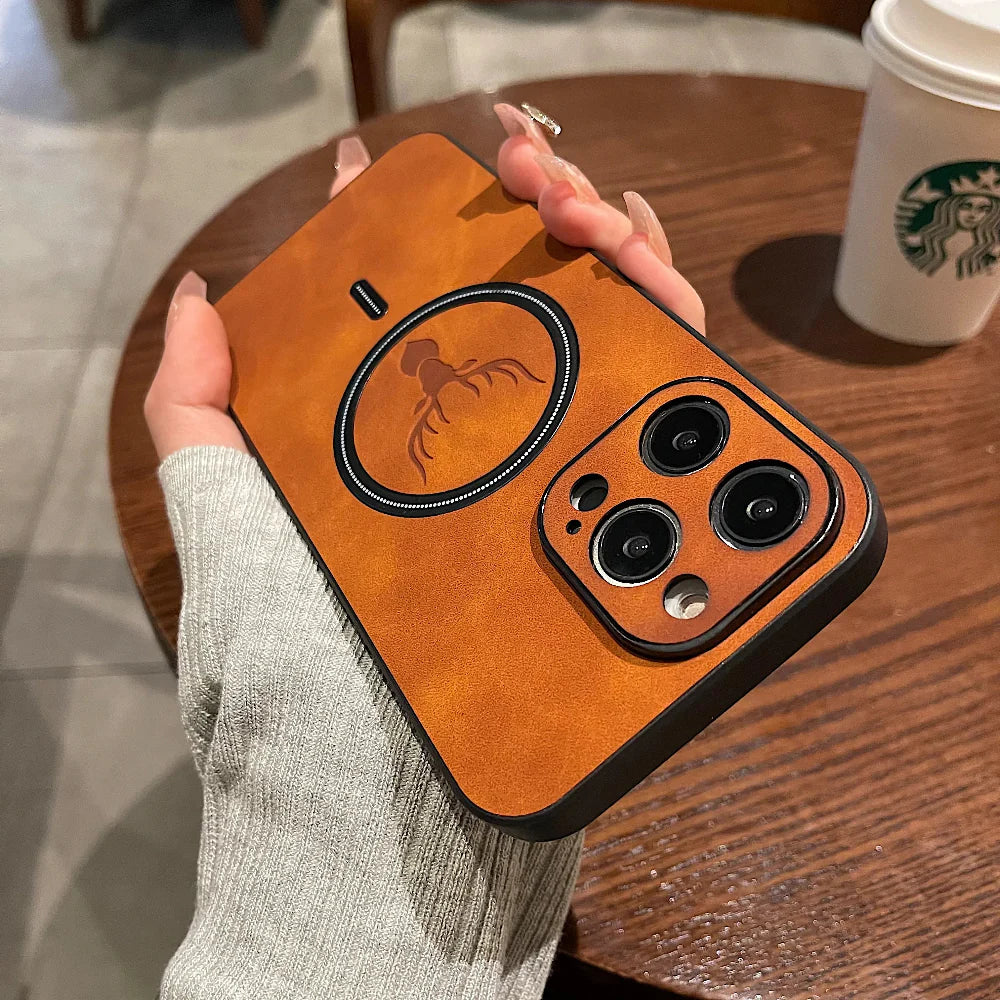 Azura | Leather Magnetic Protective Phone Case