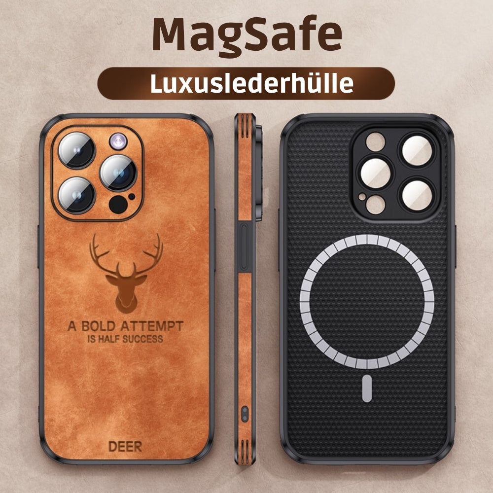 Azura | Deer - Luxury Leather iPhone Case with Stylish Design and Shockproof Protection